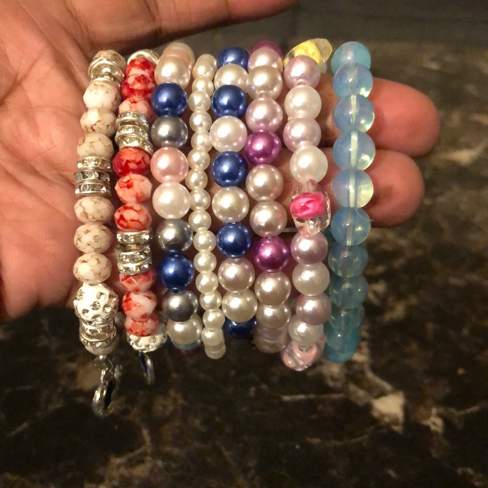 8 bracelets for sale /made by my niece SELIAH ACCESSORIES